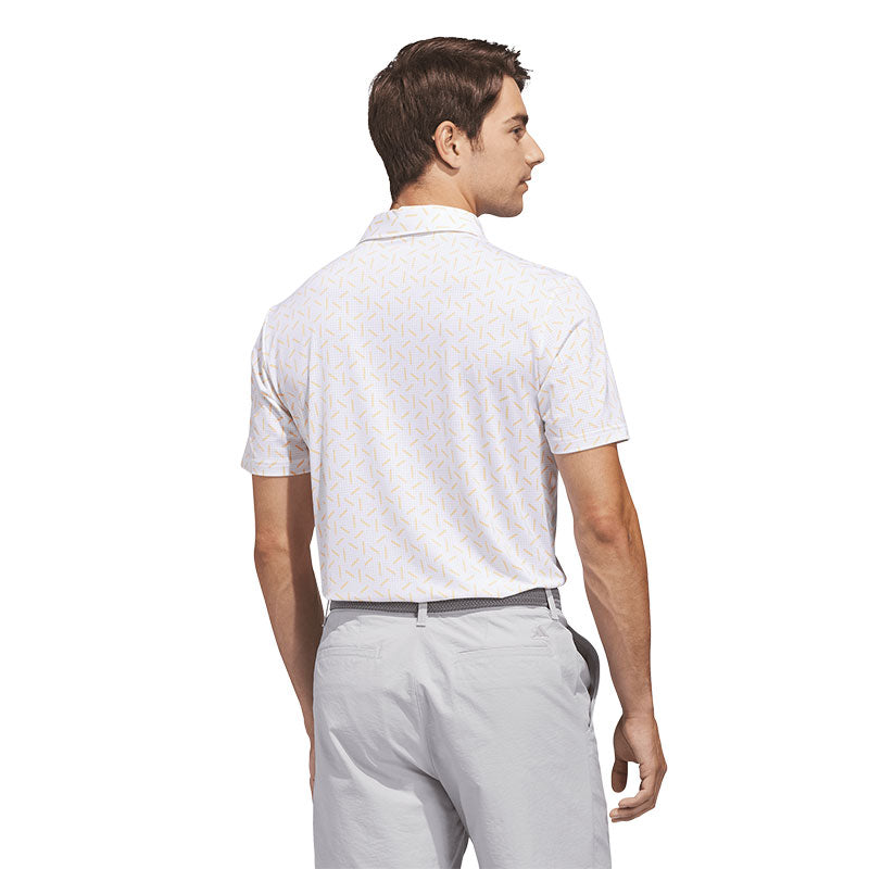 ADIDAS Ultimate365 Mesh Print Climacool Men's Polo (White)