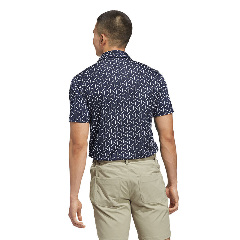 ADIDAS Ultimate365 Mesh Print Climacool Men's Polo (Navy)