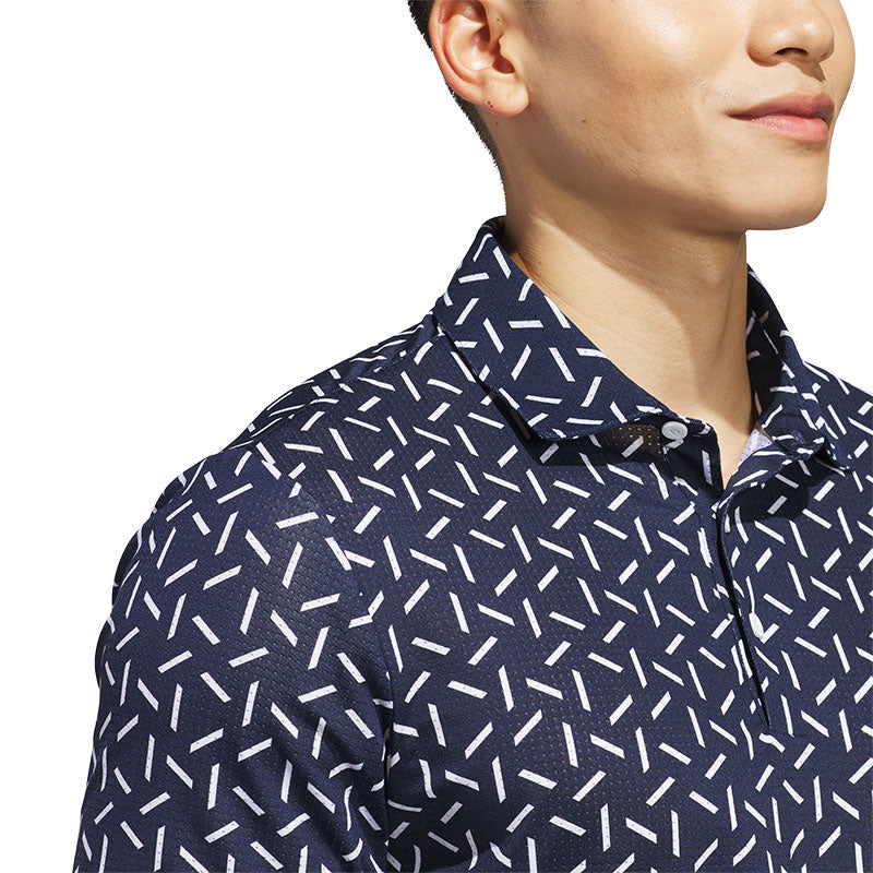 ADIDAS Ultimate365 Mesh Print Climacool Men's Polo (Navy)