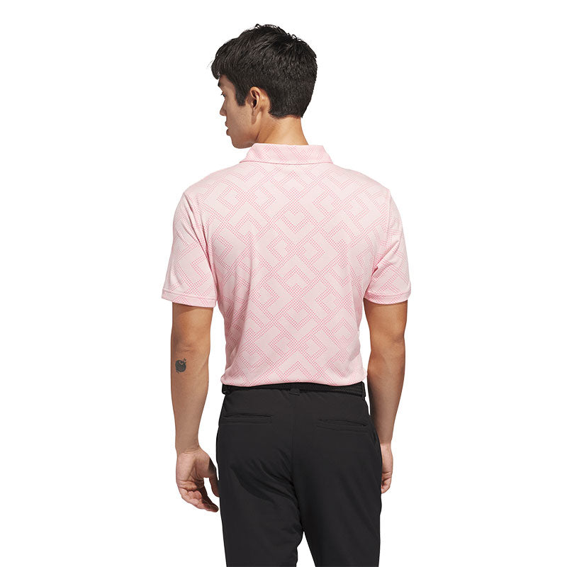 ADIDAS Ultimate365 Jacquard Men's Polo (Pink)