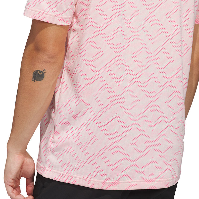 ADIDAS Ultimate365 Jacquard Men's Polo (Pink)
