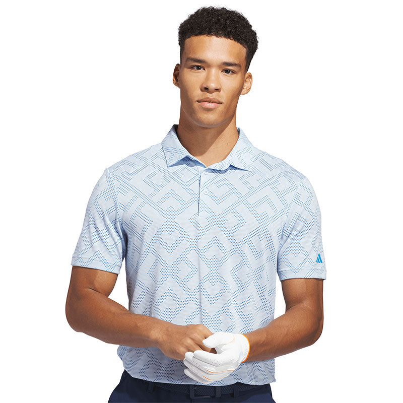 ADIDAS Ultimate365 Jacquard Men's Polo (Blue)