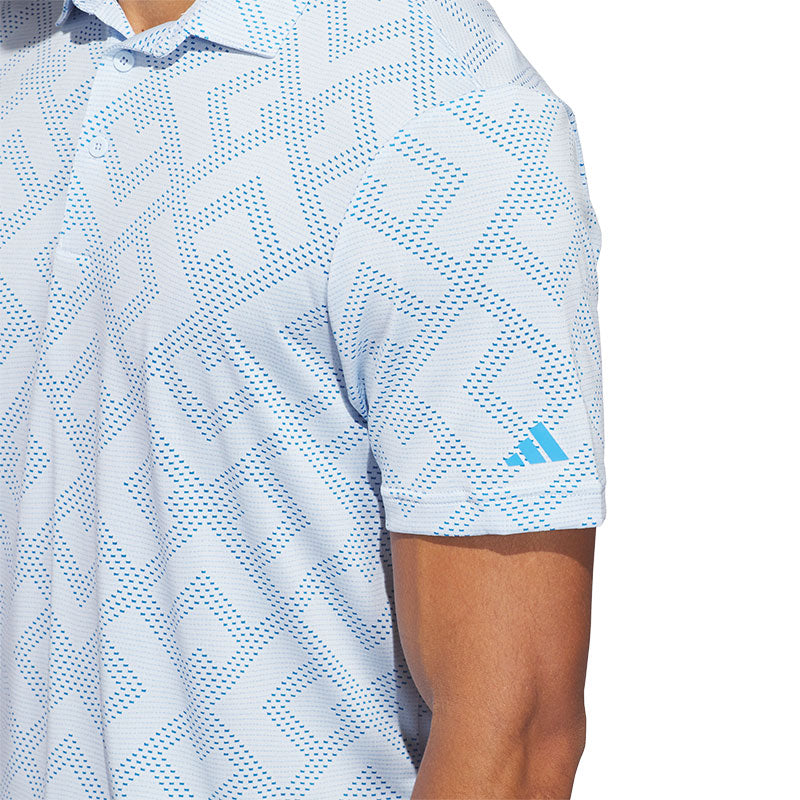 ADIDAS Ultimate365 Jacquard Men's Polo (Blue)