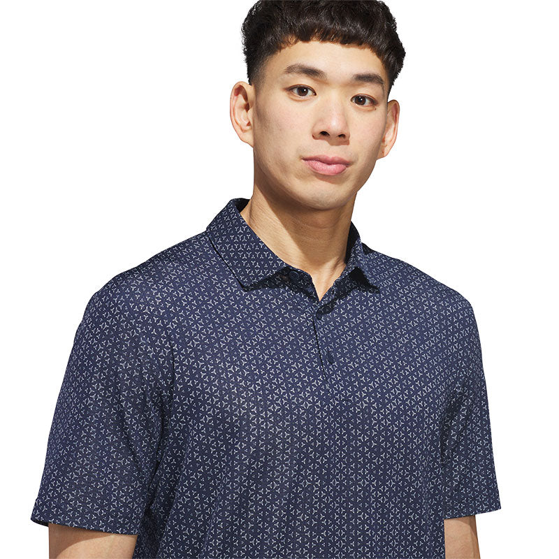ADIDAS Ultimate365 Mesh Tango Print Climacool Men's Polo (Navy)