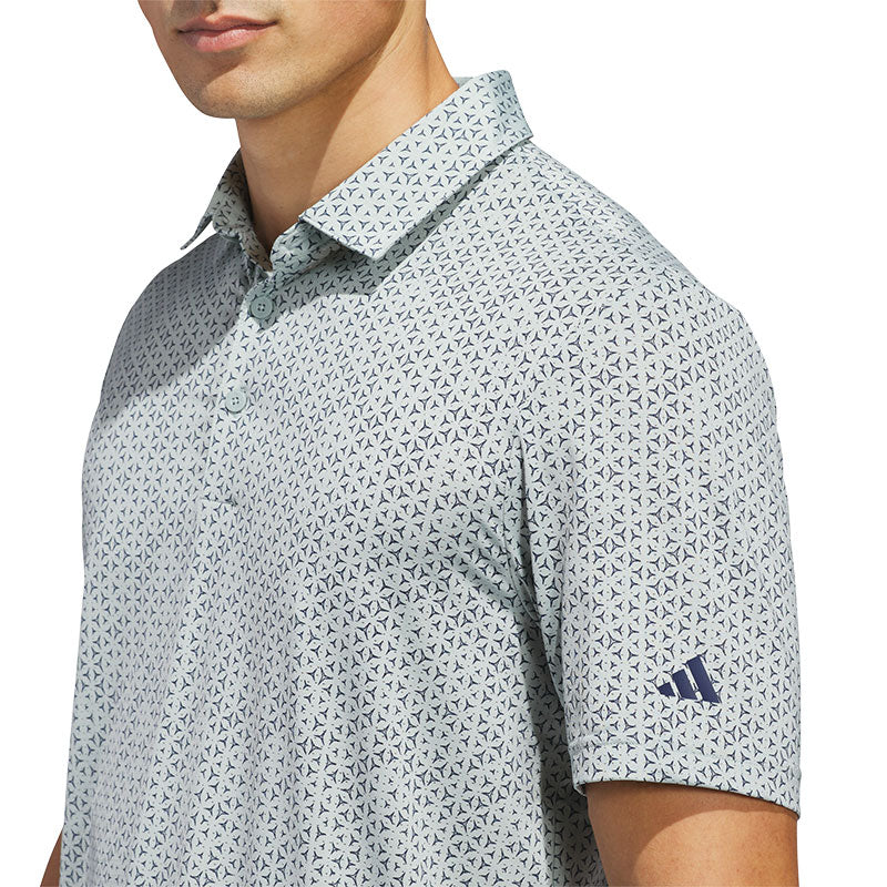 ADIDAS Ultimate365 Mesh Tango Print Climacool Men's Polo (Sage)