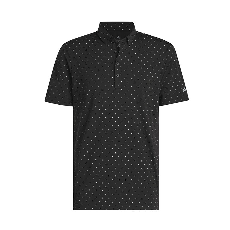 ADIDAS Ultimate365+ Microprint Men's Polo (Black)