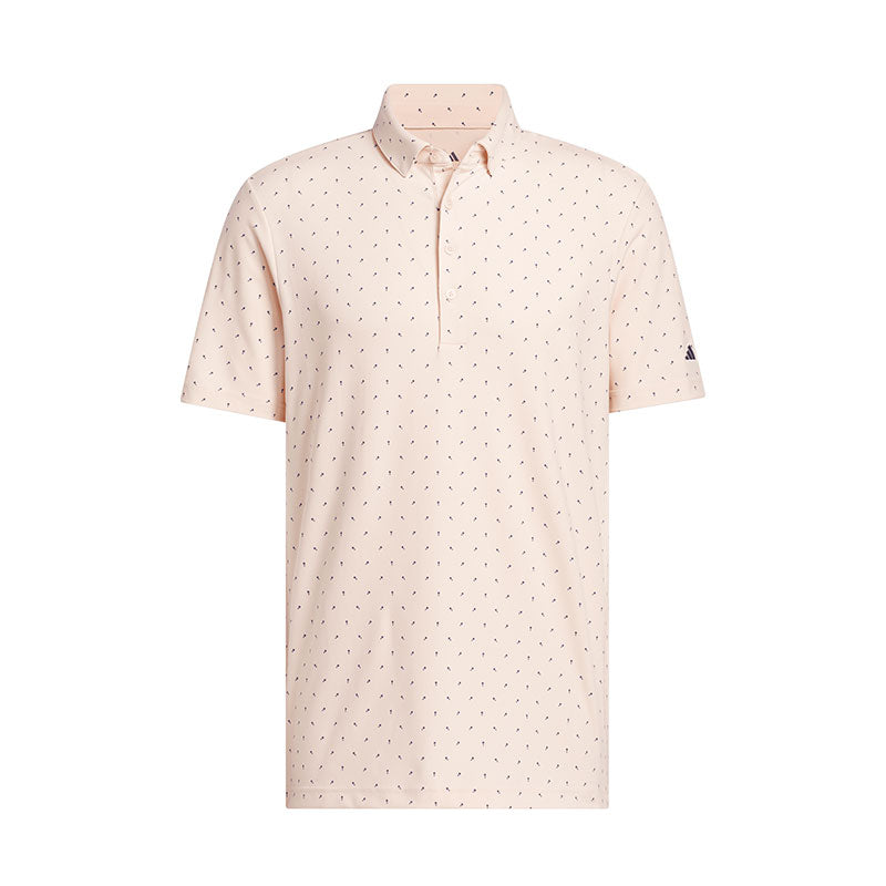 ADIDAS Ultimate365+ Microprint Men's Polo (Pink)
