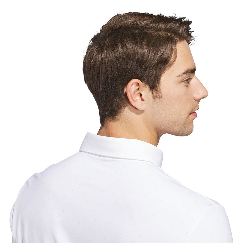 ADIDAS Ultimate365+ Microprint Men's Polo (White)
