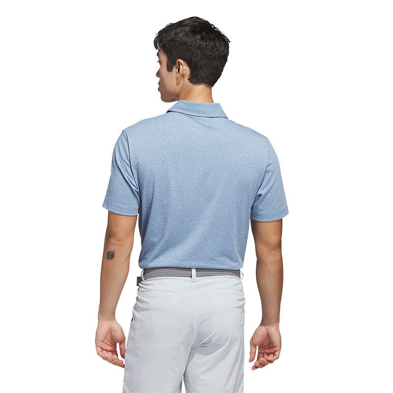 ADIDAS Ultimate365+ Go-To Print Men's Polo (Sky)