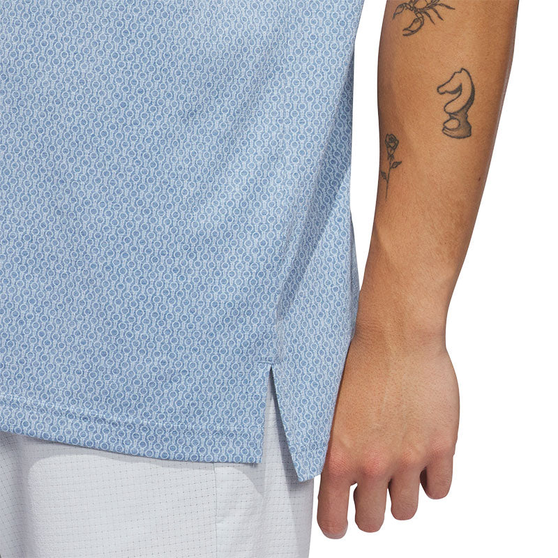 ADIDAS Ultimate365+ Go-To Print Men's Polo (Sky)