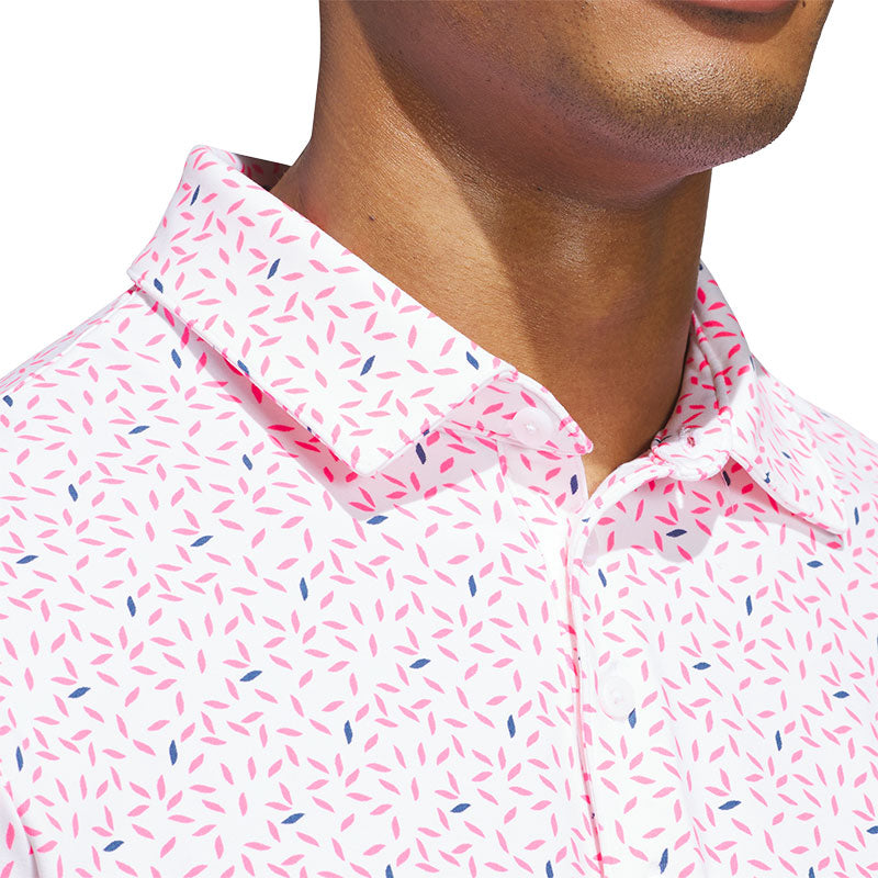 ADIDAS Ultimate365+ Soft Print Men's Polo (White)