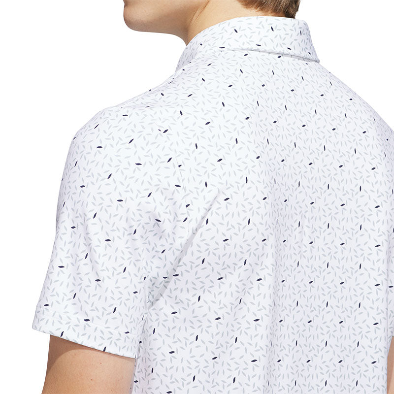 ADIDAS Ultimate365+ Soft Print Men's Polo (White)