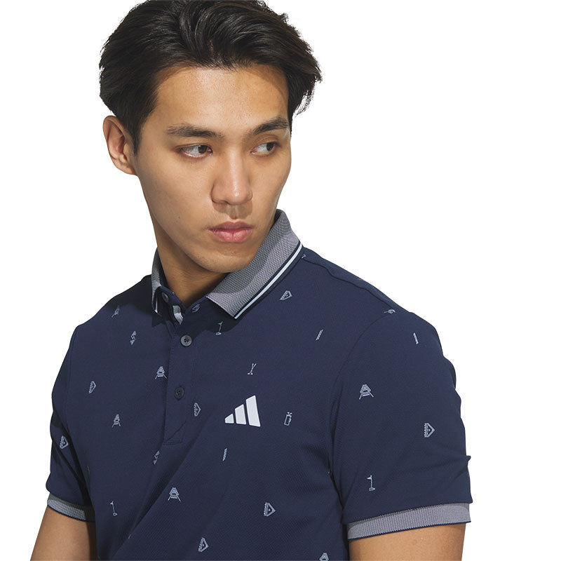 ADIDAS Monogram Men's Polo (Navy)