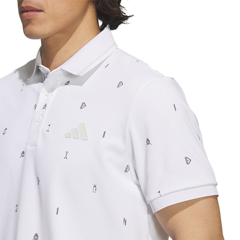 ADIDAS Monogram Men's Polo (White)