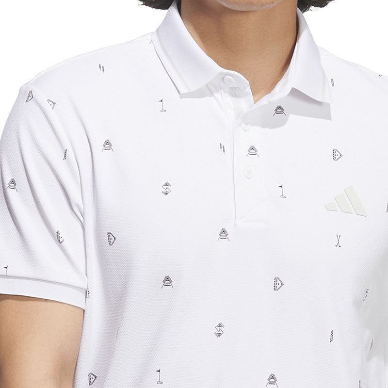 ADIDAS Monogram Men's Polo (White)