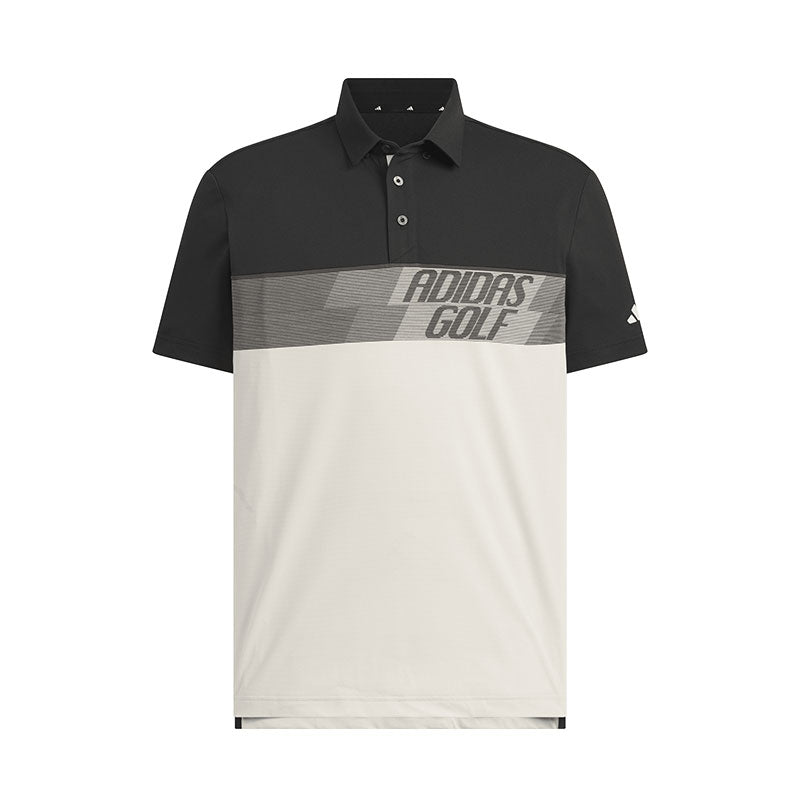 ADIDAS Color Block Men's Polo (Black/Alumina)