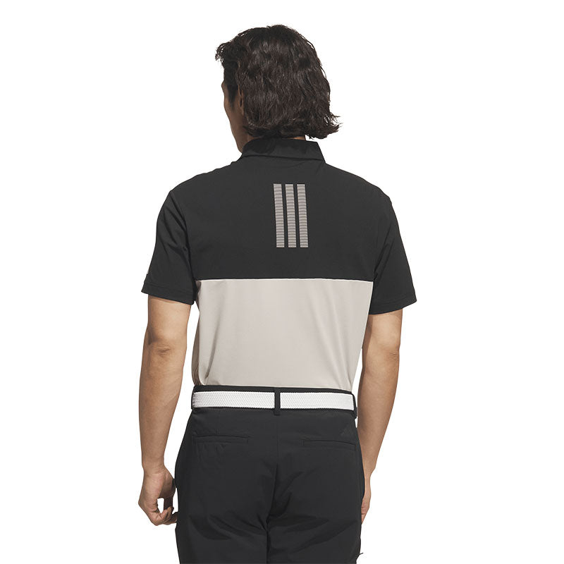 ADIDAS Color Block Men's Polo (Black/Alumina)