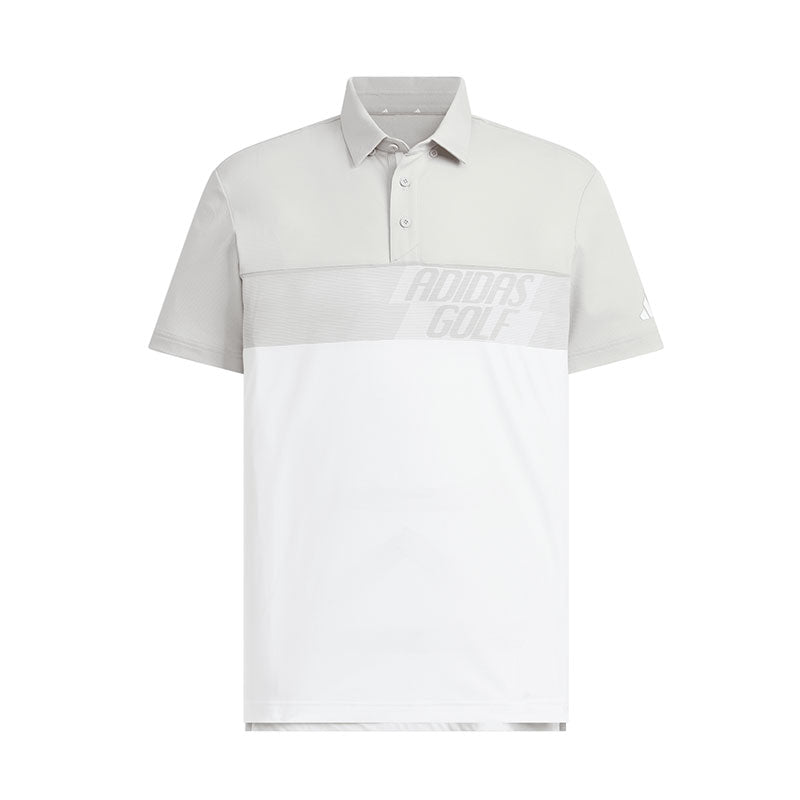 ADIDAS Color Block Men's Polo (Grey/White)