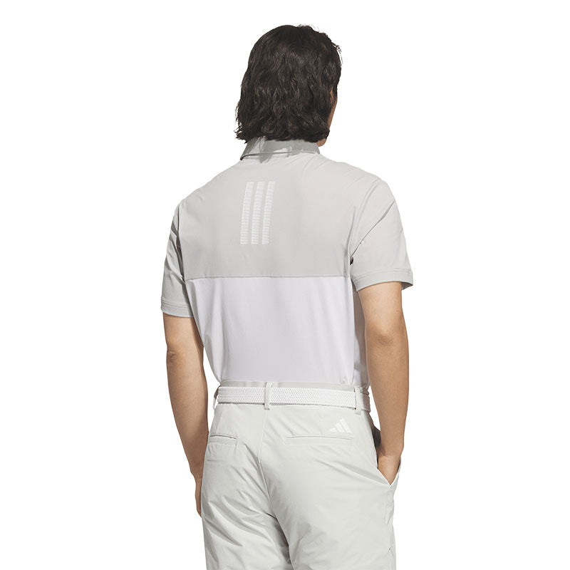 ADIDAS Color Block Men's Polo (Grey/White)
