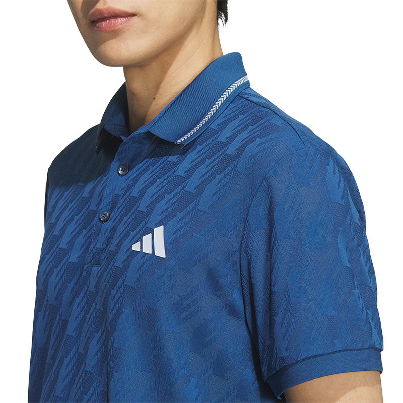 ADIDAS Jacquard Men's Polo (Petrol)