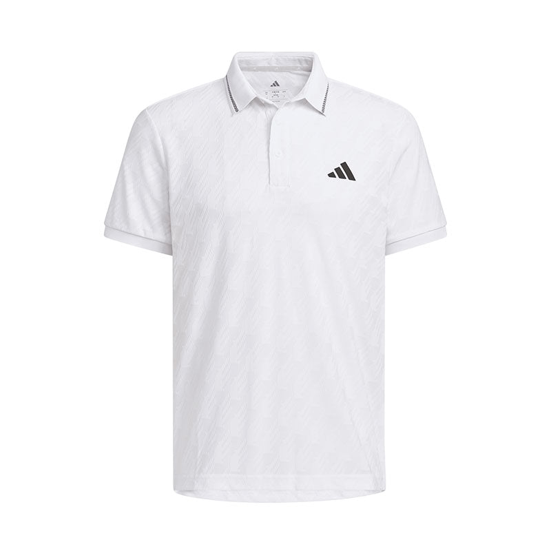 ADIDAS Jacquard Men's Polo (White)