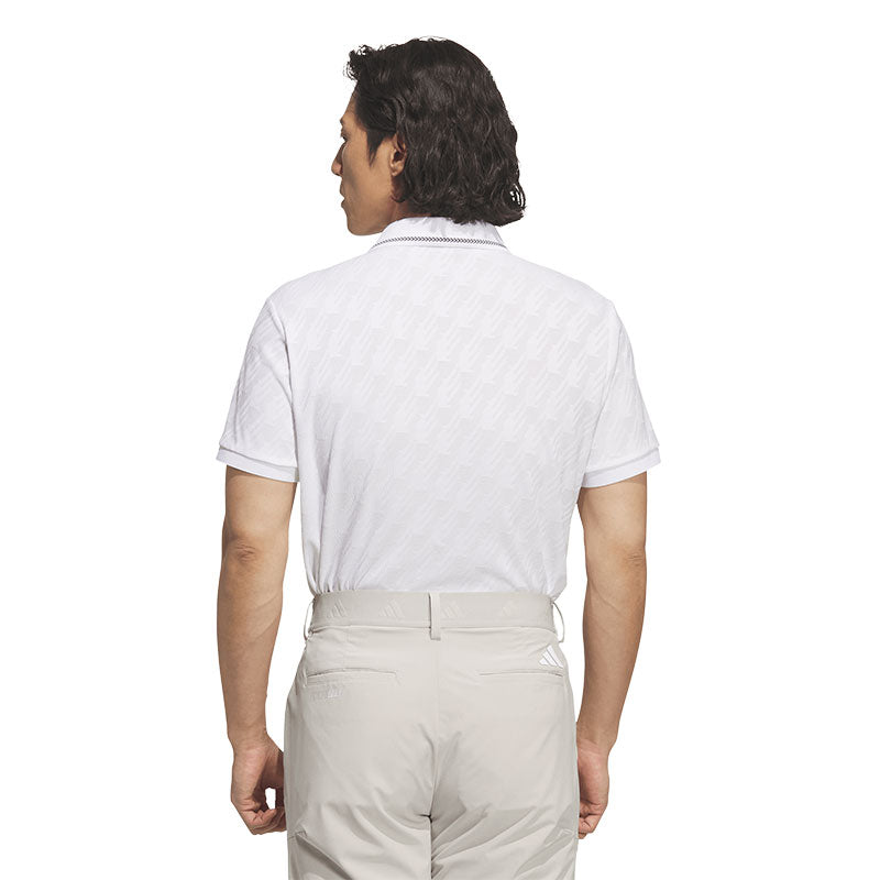 ADIDAS Jacquard Men's Polo (White)