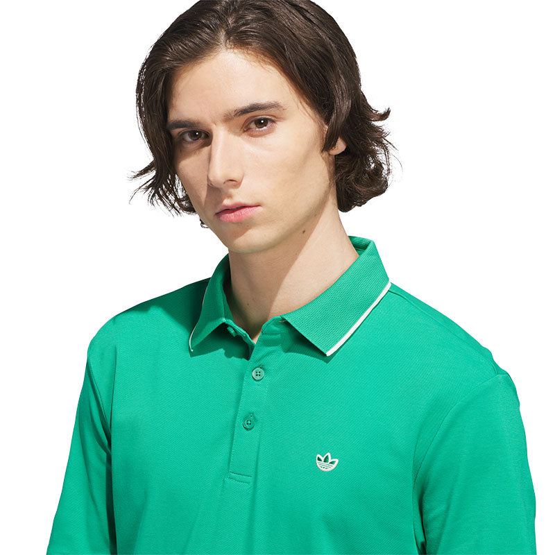 ADIDAS Originals Twistknit Trefoil Men's Polo (Green)