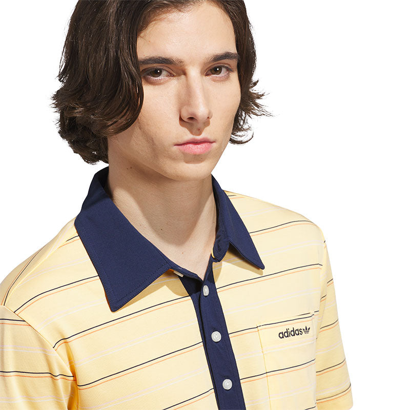 ADIDAS Originals Archive Stripe Men's Polo (Orange)