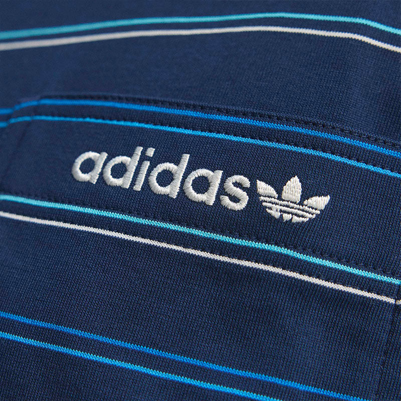 ADIDAS Originals Archive Stripe Men's Polo (Indigo)