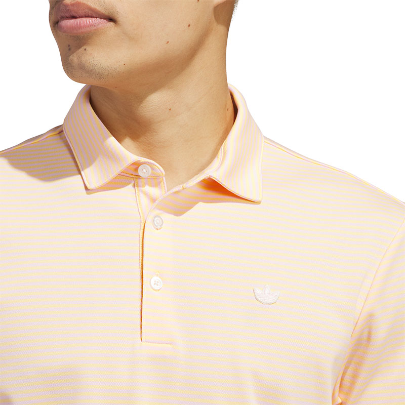 ADIDAS Originals Stripe Men's Pique Polo (Orange)