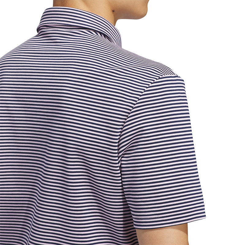 ADIDAS Originals Stripe Men's Pique Polo (Pink)