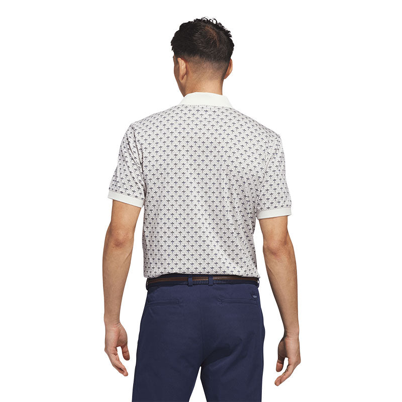 ADIDAS Originals All Over Trefoil Men's Polo (White/Indigo)