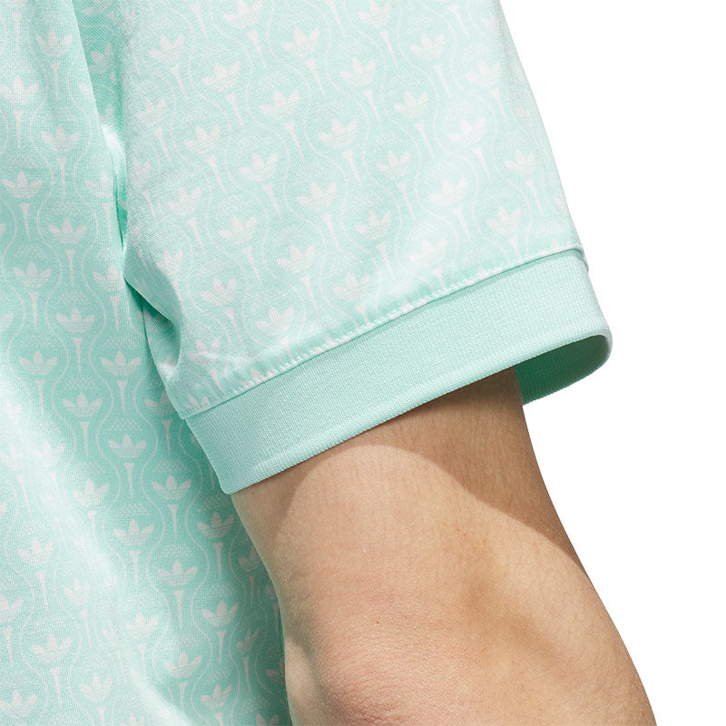 ADIDAS Originals All Over Trefoil Men's Polo (Mint)