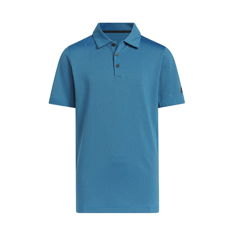 ADIDAS Textured Boy's Polo (Blue)