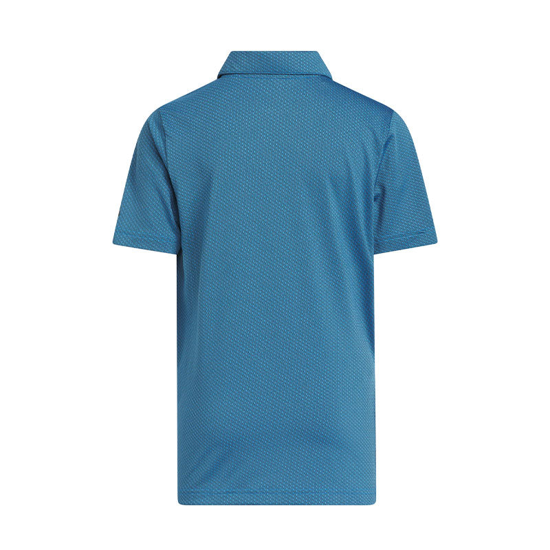 ADIDAS Textured Boy's Polo (Blue)
