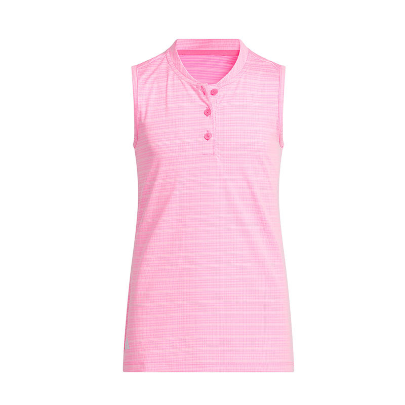 ADIDAS Girl Sleeveless Polo (Pink)