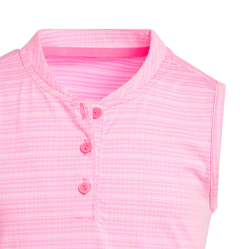 ADIDAS Girl Sleeveless Polo (Pink)