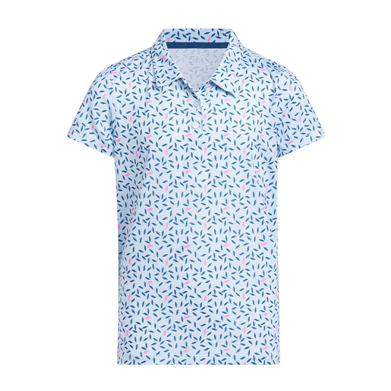 ADIDAS Printed Girl's Polo (Sky)