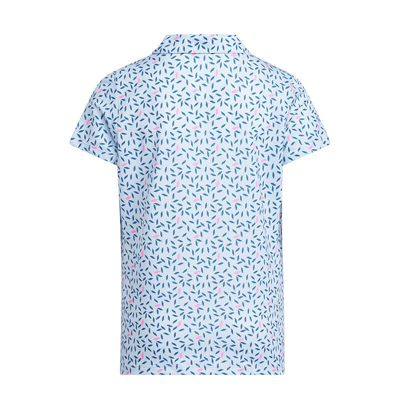 ADIDAS Printed Girl's Polo (Sky)
