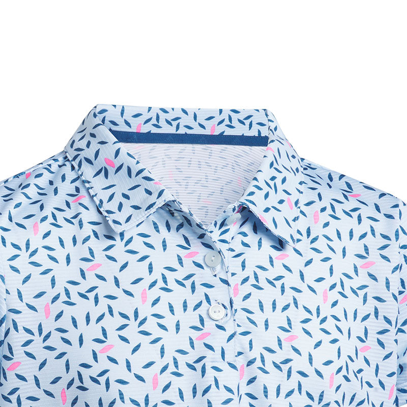 ADIDAS Printed Girl's Polo (Sky)