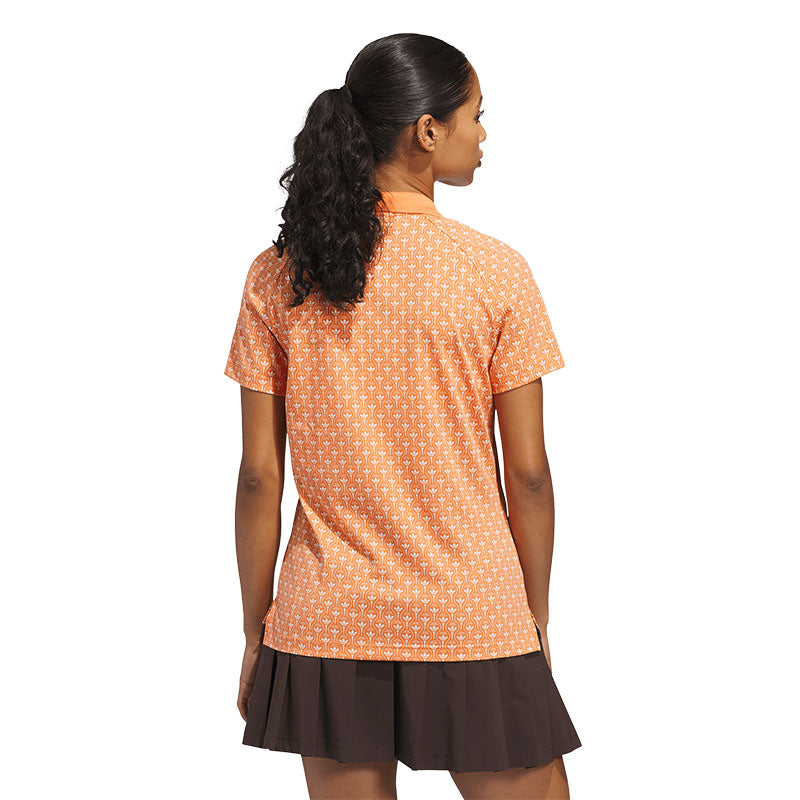 ADIDAS Originals All Over Trefoil Women's Polo (Orange)
