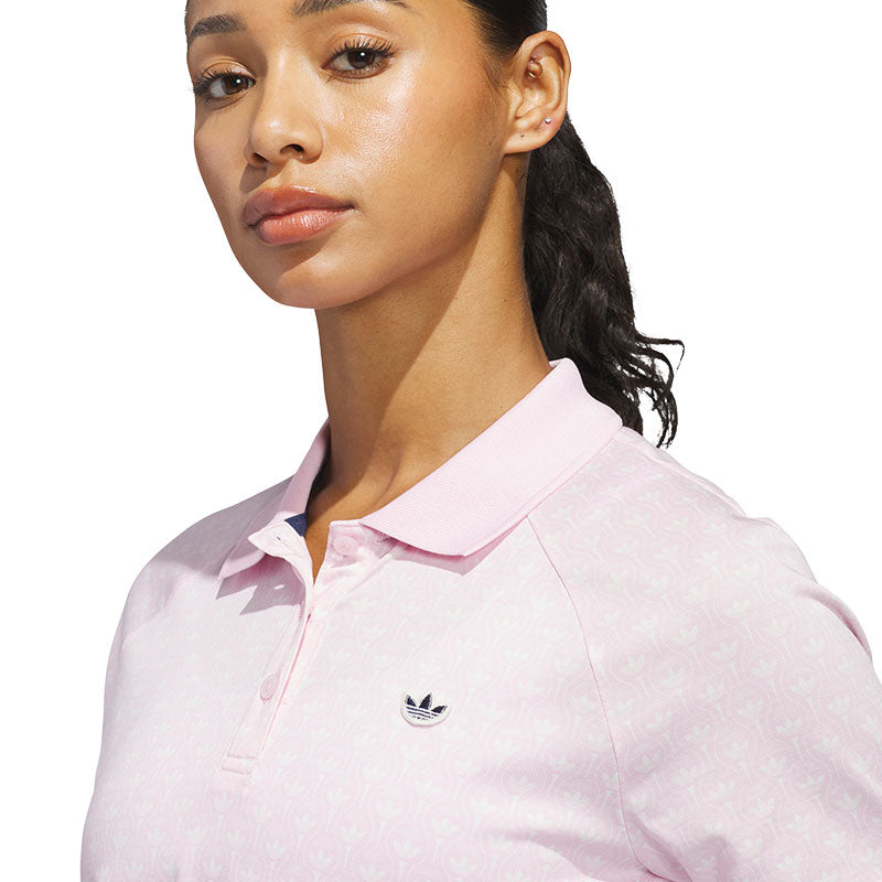 ADIDAS Originals All Over Trefoil Women's Polo (Pink)