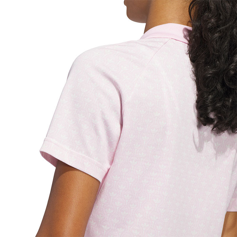 ADIDAS Originals All Over Trefoil Women's Polo (Pink)