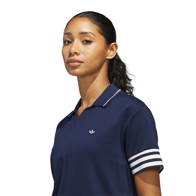 ADIDAS Originals 3-Stripe Women's Polo (Indigo)