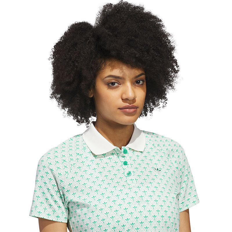 ADIDAS Originals All Over Trefoil Women's Polo (Green)