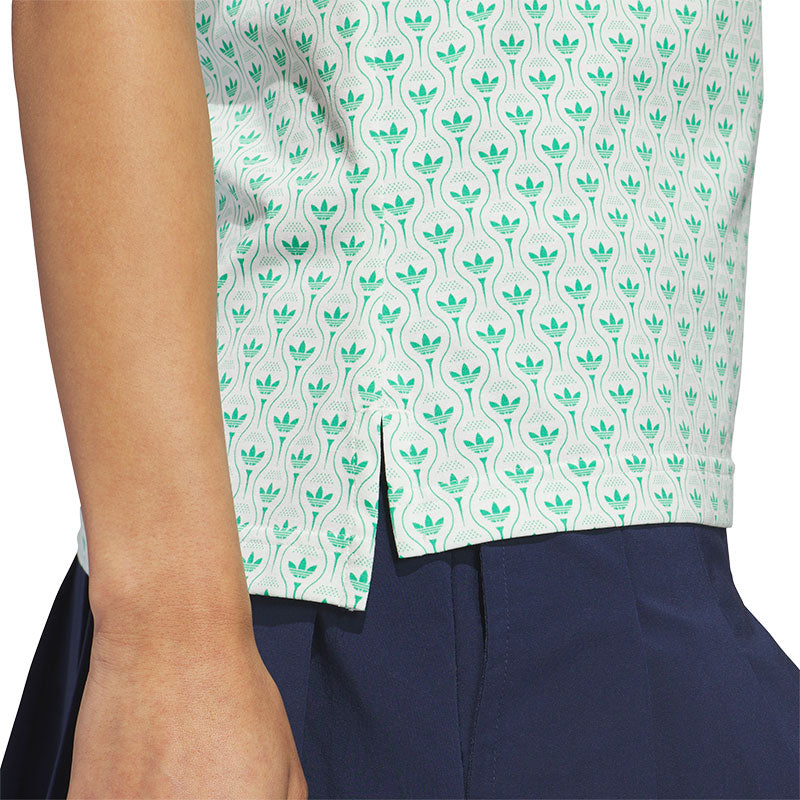 ADIDAS Originals All Over Trefoil Women's Polo (Green)