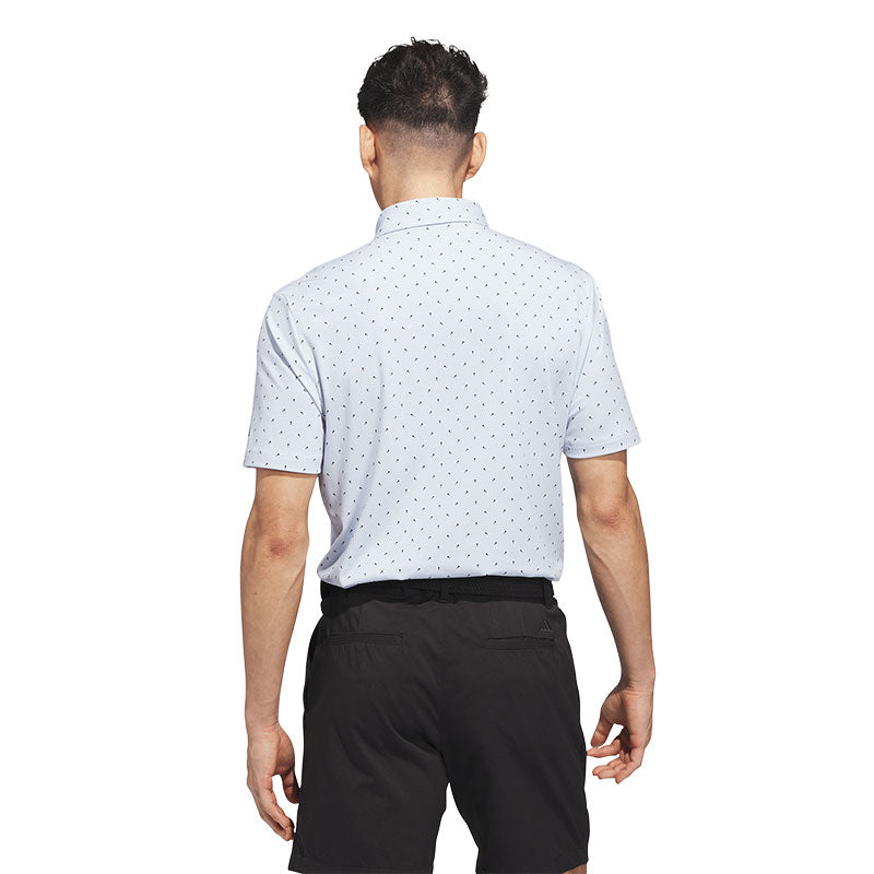 ADIDAS Ultimate365+ Microprint Men's Polo (Sky)