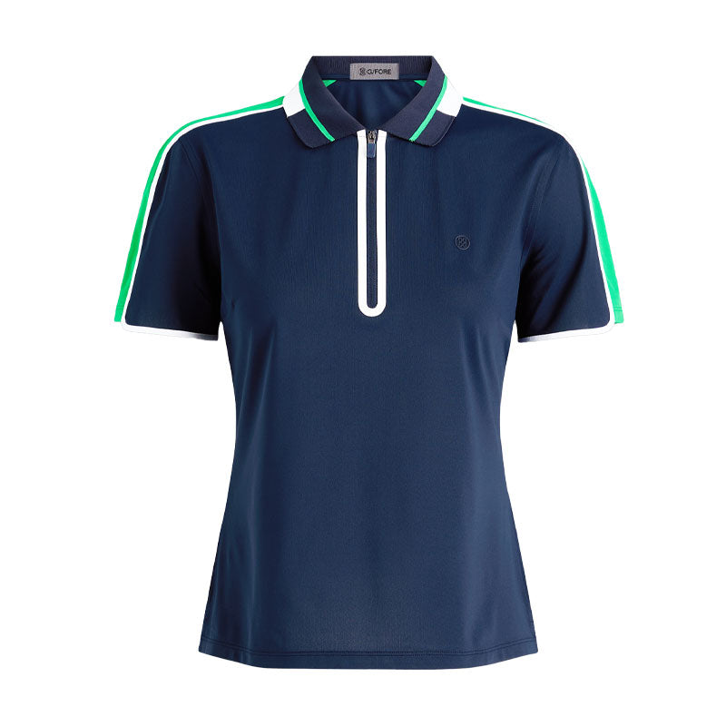 GFORE Contrast Panel Tech Pique Women's Polo (Twilight)