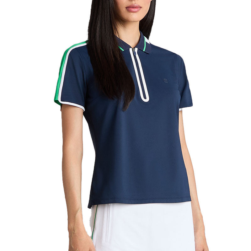 GFORE Contrast Panel Tech Pique Women's Polo (Twilight)