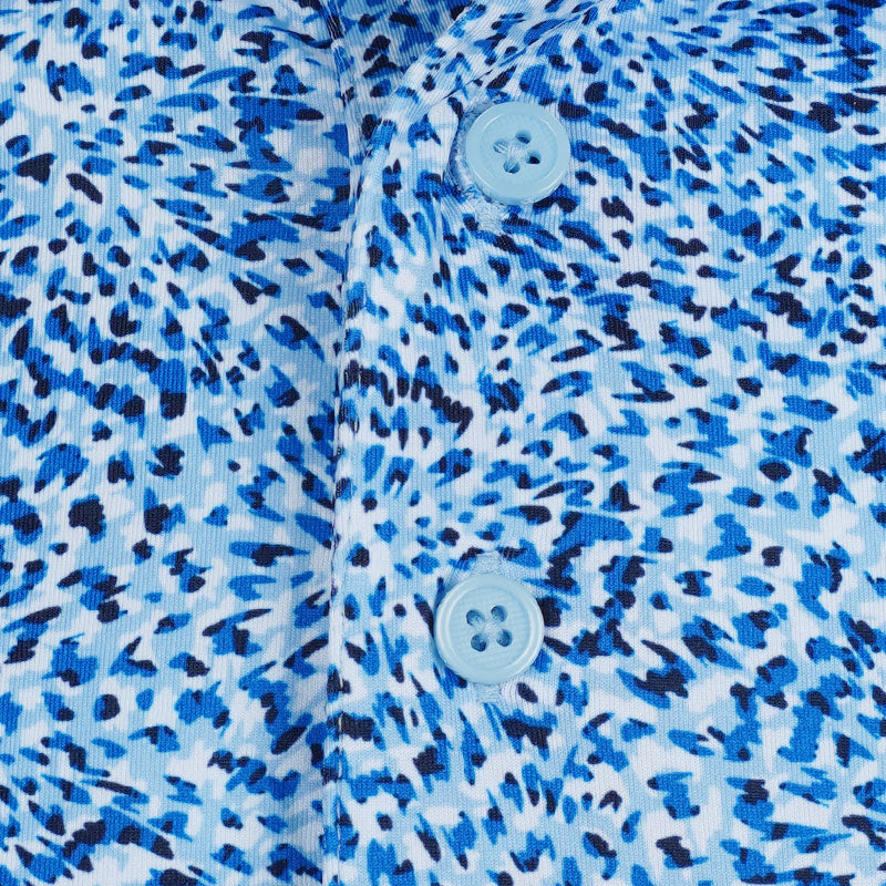 GFORE Fireworks Print Tech Jersey Men's Polo (Baja)